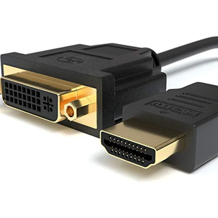 JAMEGA HDMI auf DVI Adapter, 24+5 Kabel Konverter, 4K High Speed, vergoldete Kontakte, kompatibel mit TV, Beamer, PC, PS4, Xbox One – Bild 4
