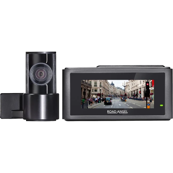Road Angel Halo Play 4K, Dual-Dashcam mit 3,2"-Display, Parkmodus & Schnellwechselhalterung