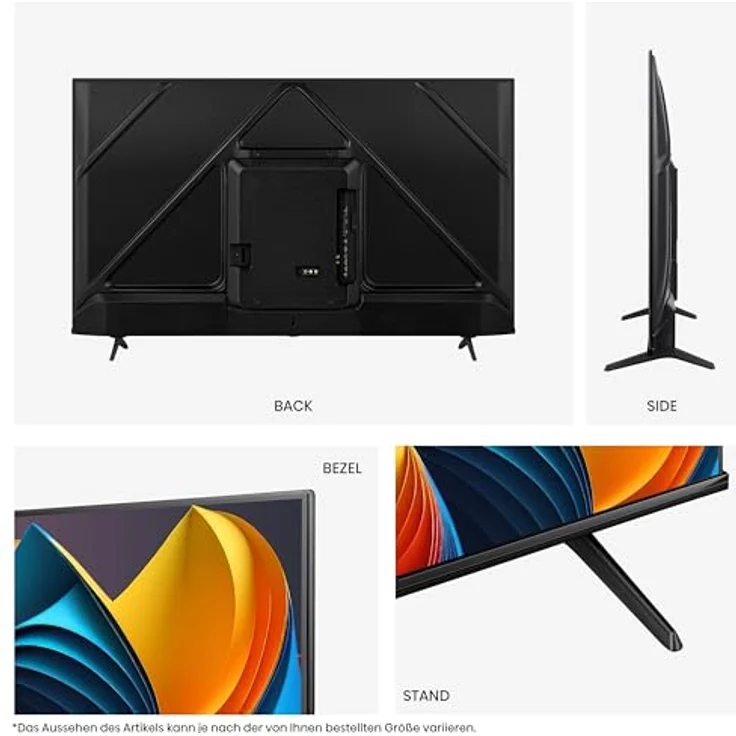 Hisense 75E7NQ 189 cm (75 Zoll) 4K UHD QLED Fernseher, Dolby Vision Atmos, Alexa Built-in, Schwarz – Bild 3