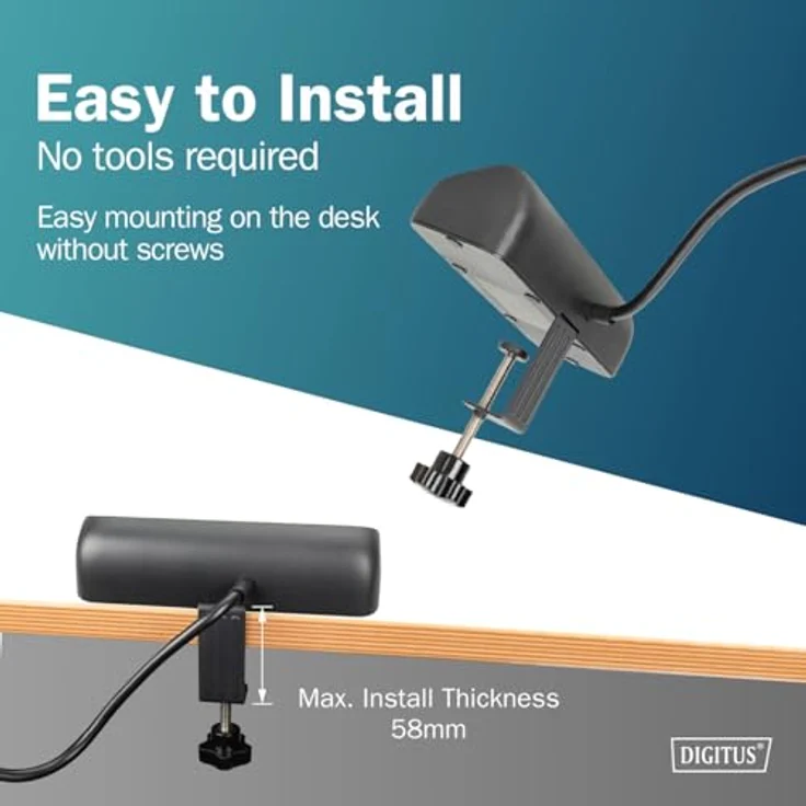Digitus 3-fach Office-Steckdosenleiste mit 2x USB-A und 1x USB-C, Schwarz, 1.50 m, CEE 7/3, erhöhte Sicherheit – Bild 5