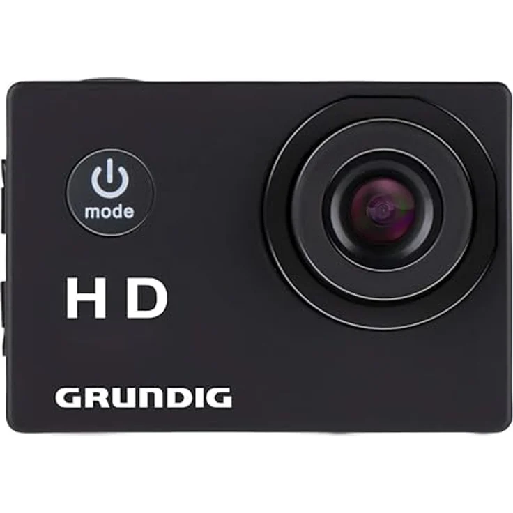 Grundig Action Cam 720P, wasserdichte Unterwasserkamera mit 100°-Weitwinkel und 90 Minuten Akkulaufzeit, Schwarz – Bild 2