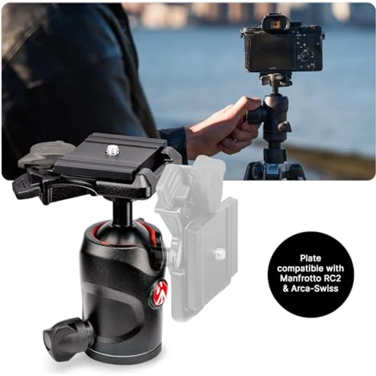 Manfrotto Befree Advanced Alu Reisestativ Twist (Drehverschluss) mit Kugelkopf, inkl.Tasche (für Canon, Nikon, Sony, DSLR, CSC, Spiegellose Kamera, schwarz, Traglast:8kg, Packmaß:40cm, Gewicht:1,49kg) – Bild 6