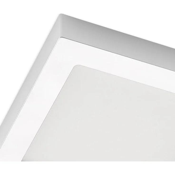 PRIOS LED Deckenleuchte Alette (Modern) in Alu aus Aluminium (1 flammig,) - Lampe Deckenlampe Badezimmerleuchte, energiesparend, Leuchtmittel inklusive, hochwertige Optik – Bild 5