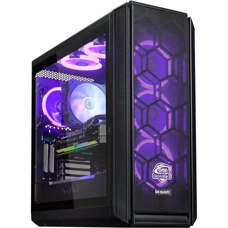One Gaming High End PC Black Edition AR151, Ryzen 7 9700X, RX 9070, 32GB RAM, 2TB NVMe, Windows 11