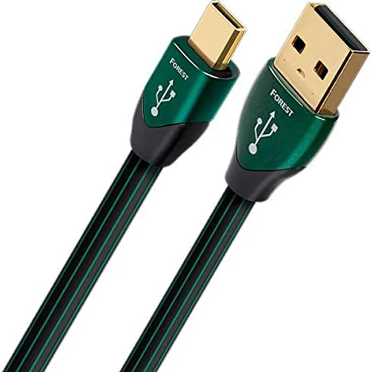 AudioQuest Forest Micro-USB-Kabel 1,5 Meter, USB A, Micro-USB B Stecker/Stecker, USB 2.0, Schwarz
