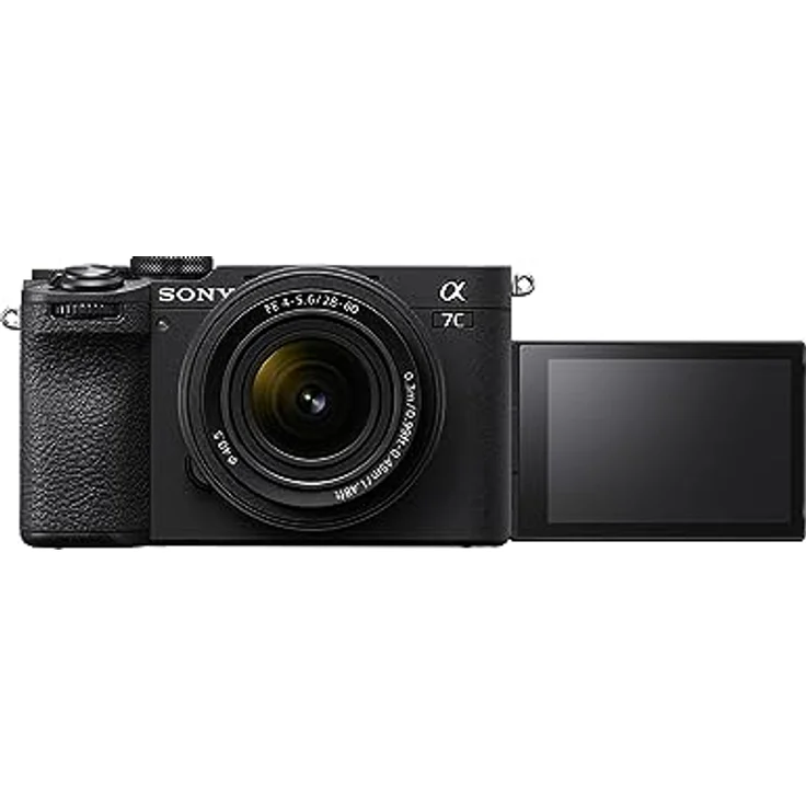 Sony Alpha 7C II | Spiegellose Vollformatkamera mit SEL2860 Zoom Objektiv (28-60 mm, F4–5.6, kompakt, 33 MP, Echtzeit-Autofokus, 10 BPS, 4K Video, neigbarer LCD-Touchscreen) Schwarz – Bild 3