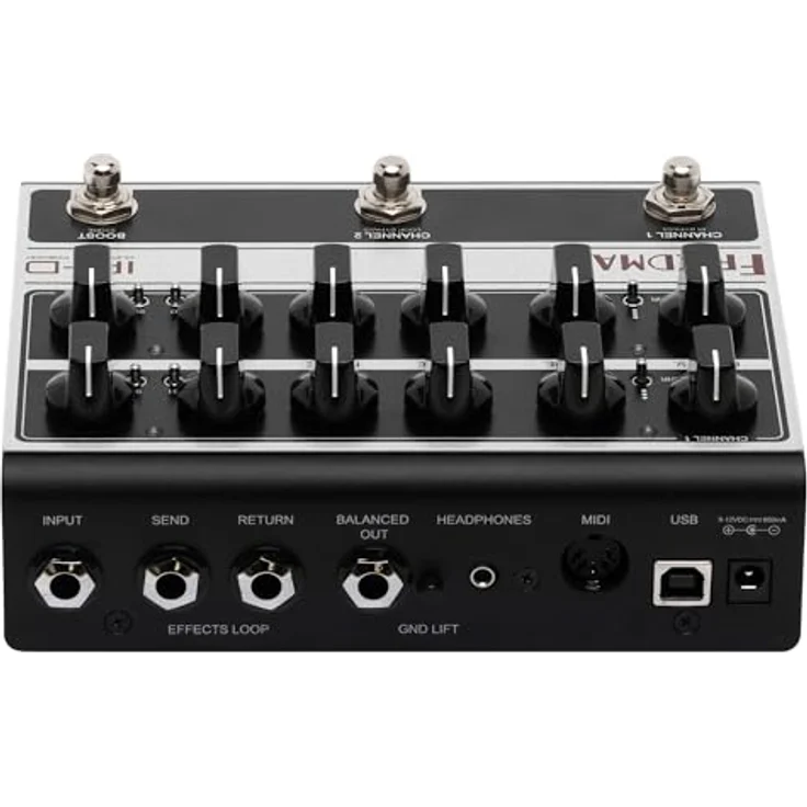Friedman IR-D Vorverstärker, 100% analoger E-Gitarren Vorverstärker mit 2 Kanälen, MIDI-Steuerung und 13 Impulsantworten – Bild 4