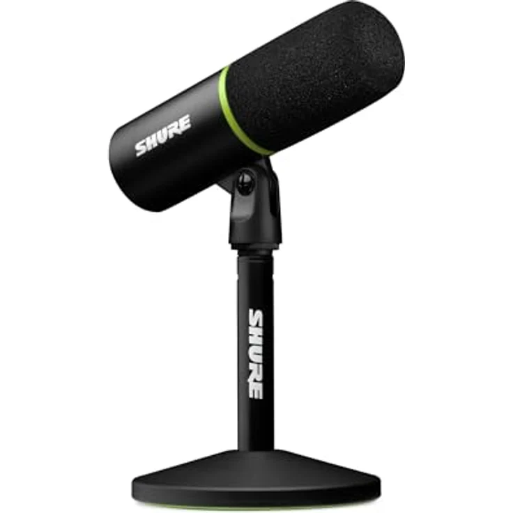 Shure MV6 USB Gaming Mikrofon, Dynamisches Mikrofon mit Auto-Level-Modus, Digitaler Popper Stopper & Echtzeit-Denoiser, USB-C, für PC Gamer & Streamer - Preisvergleich – Bild 1