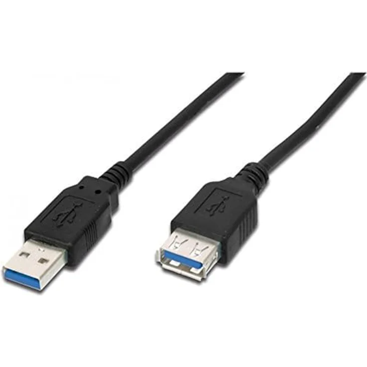Planet DIGITUS - USB-Verlängerungskabel - 9-polig USB Typ A (M) - 9-polig USB Typ A (W) - 3 m (USB 3.0) - geformt - Schwarz (AK-300203-030-S) – Bild 3