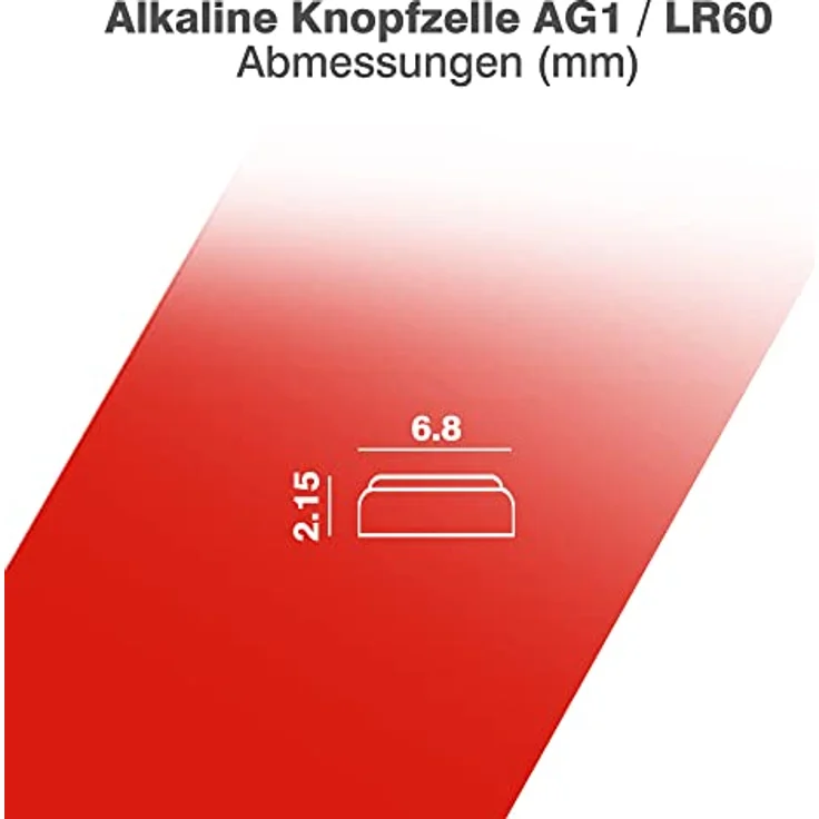 Camelion 12050201 Alkaline Knopfzellen ohne Quecksilber AG1-LR60-LR621-364-1,5 Volt, 2er-Pack – Bild 5