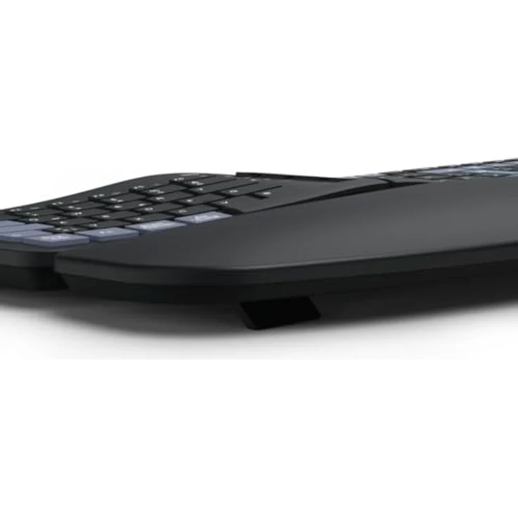 Hama WK-900 Ergo Multi-Device-Tastatur kabellos schwarz, ergonomisch geformt, dimmbare Hintergrundbeleuchtung, gepolsterte Handballenauflage – Bild 7