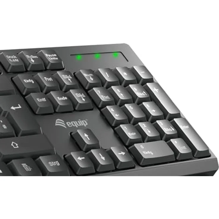 Equip 245222 Kabelloses Tastatur und Mausset, PT Layout (QWERTY), 2,4-GHz-Technologie, spritzwassergeschützt, 1200DPI Auflösung – Bild 5