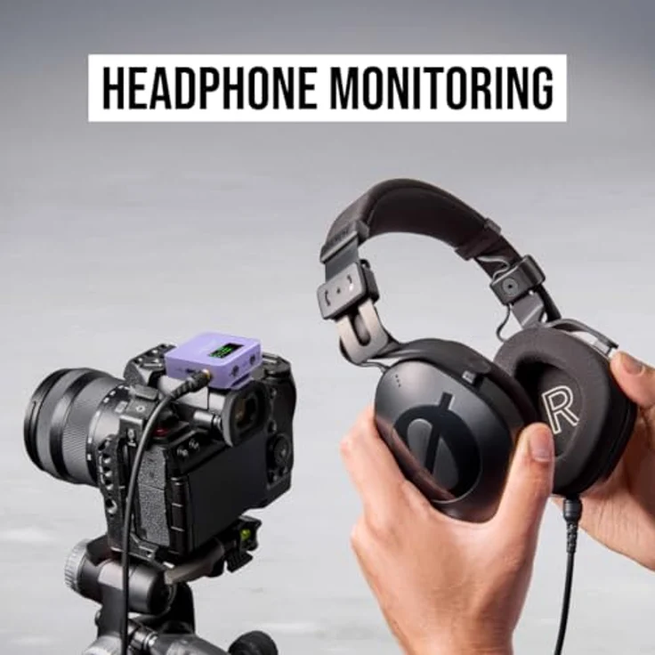 RØDE Wireless GO (Gen 3) – Kompakter kabelloser Mikrofon mit 32-Bit Float Aufnahme, automatischer Pegelregelung und universeller Kompatibilität für Telefone, Kameras und Computer in Flieder – Bild 6
