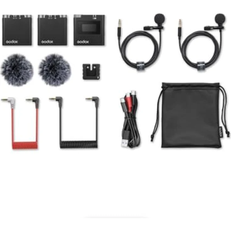 Godox Virso S M2 Wireless Microphone System (Sony Version), kabelloses Mikrofon mit 200 m Reichweite und ultra-langer Akkulaufzeit – Bild 9