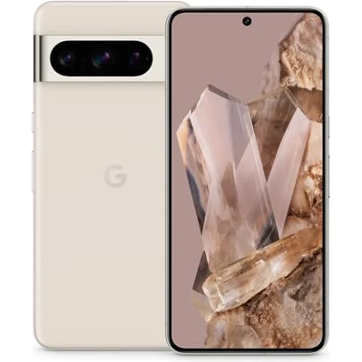 Google Pixel 8 Pro – Android Smartphone ohne SIM-Lock mit Teleobjektiv, langer Akkulaufzeit und Super Actua Display – Porcelain, 128 GB – Bild 1