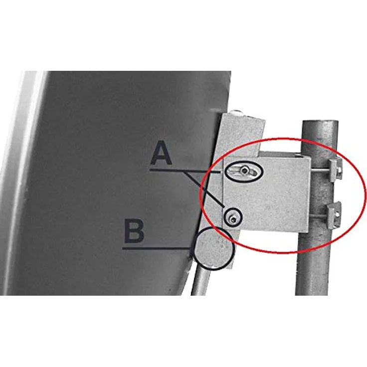 TechniSat An-Rohr-Fitting (zur Befestigung an Mast oder Rohr für DigiDish 33-45 - SATMAN 33-45) - Preisvergleich – Bild 2