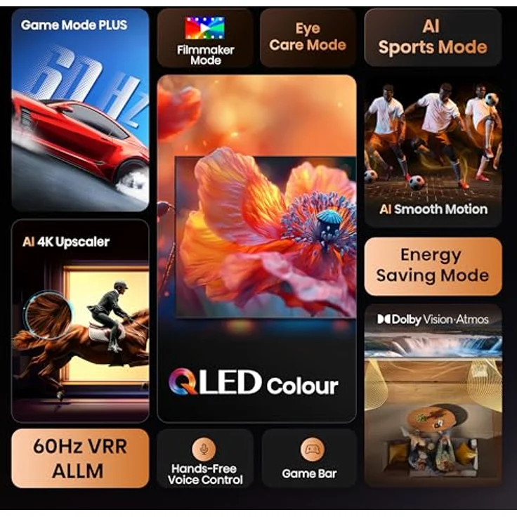 Hisense 50A6Q, 50" 4K Ultra HD Smart TV mit Dolby Vision HDR10, VIDAA U8, integriertem Alexa und Game Mode Plus – Bild 5