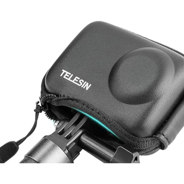 TELESIN Protective Bag for DJI ACTION 3/4, Hochgradiges Polyurethan und EVA-Schaum, wasser- und stoßfest, halb-offenes Design für Stativnutzung – Bild 6