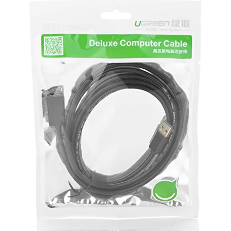 UGREEN USB 3.0 Verlängerungskabel 1.5 Meter, schnelle Datenübertragung, langlebig, schwarz – Bild 5