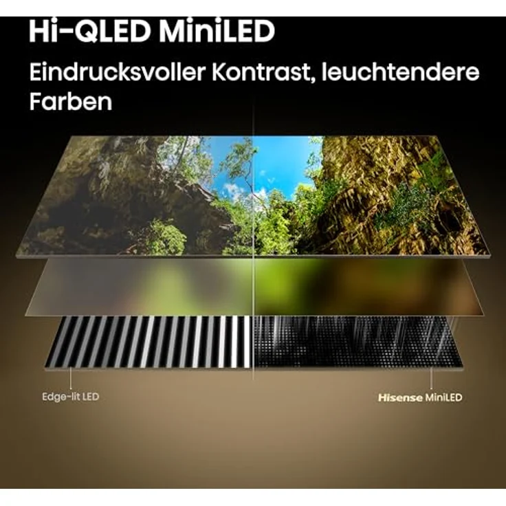HISENSE 100U7DSE ULED TV, 100 Zoll / 254 cm, UHD 4K, SMART TV, flach – Bild 4