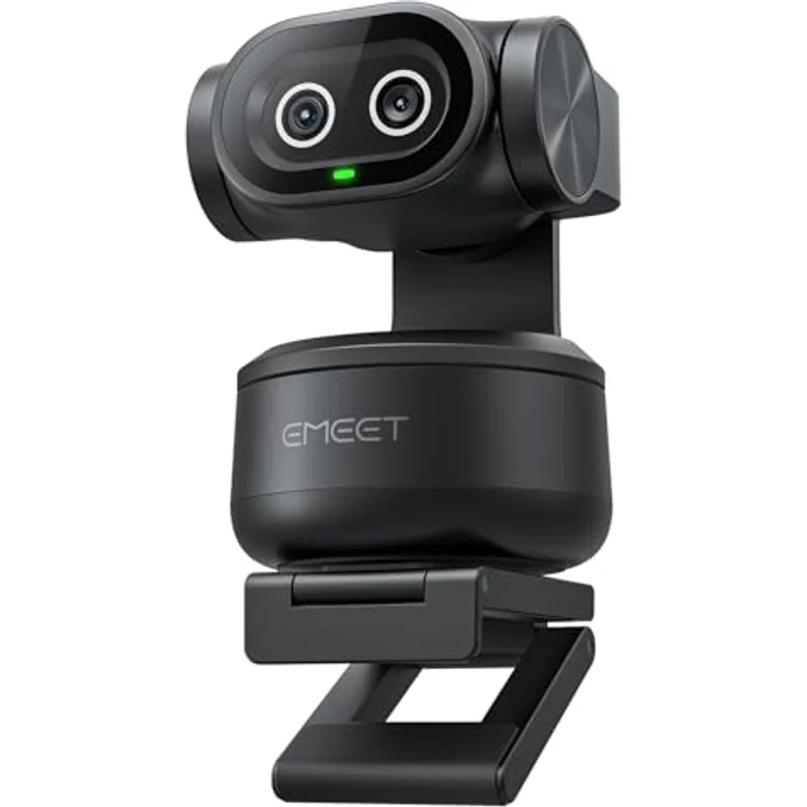 EMEET PIXY Dual-Kamera PTZ 4K Webcam mit KI-Tracking, 0,2 s Autofokus, 3 Mikrofonen und Gestensteuerung für Streaming, kompatibel mit OBS/Twitch/Switch 2 – Bild 1