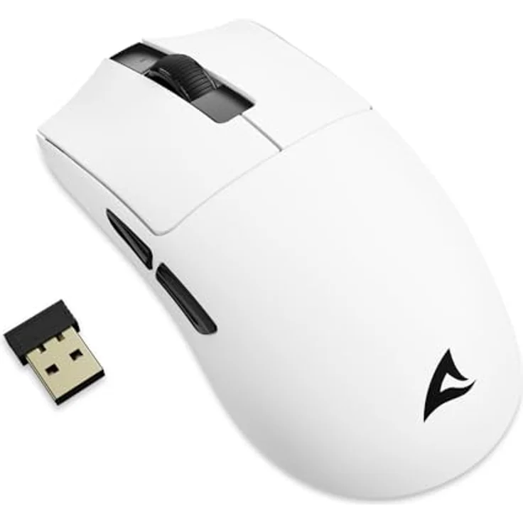 Sharkoon FIREGLIDER One Gaming-Maus, kabelgebunden und kabellos, 12.000 DPI, ultraleicht unter 50g, ergonomisch für Rechtshänder – Bild 2