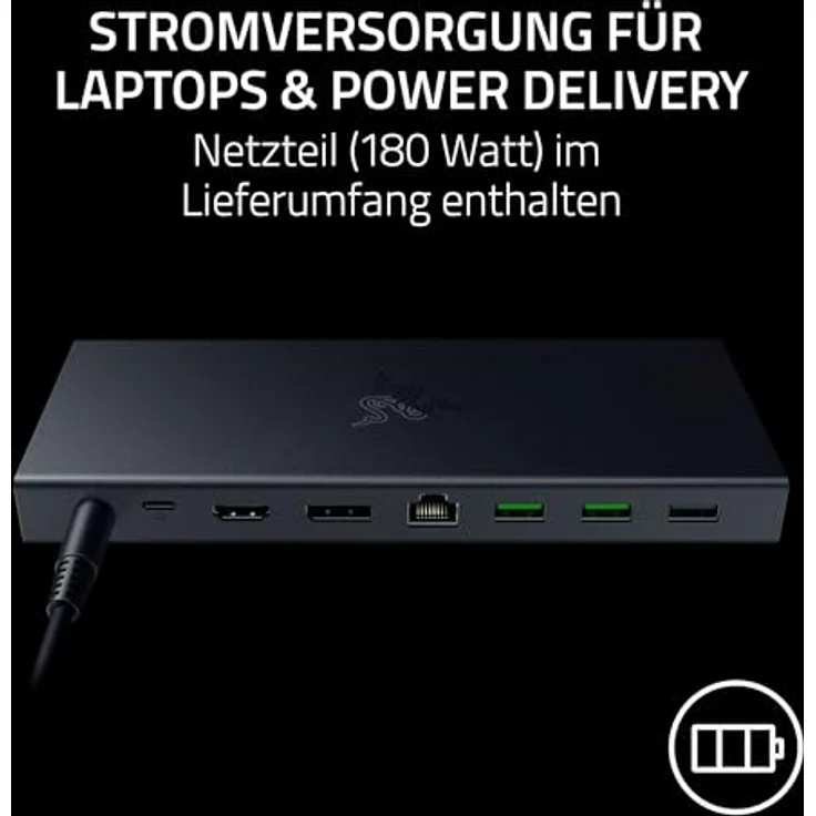 Razer USB 4 Dock - High-Speed-Dock für Gaming und Produktivität - Dual-Display-Unterstützung, 14-Port, Schwarz – Bild 5