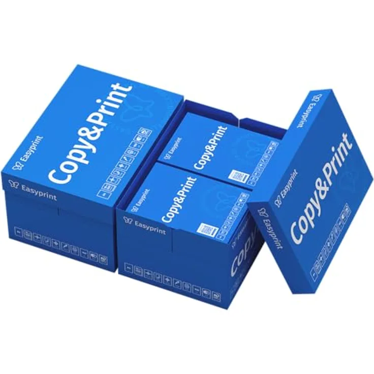 Easyprint Druckerpapier und Kopierpapier 10000 Blatt A4 Premium Hochweiß CIE 160 PEFC Umweltzertifikat