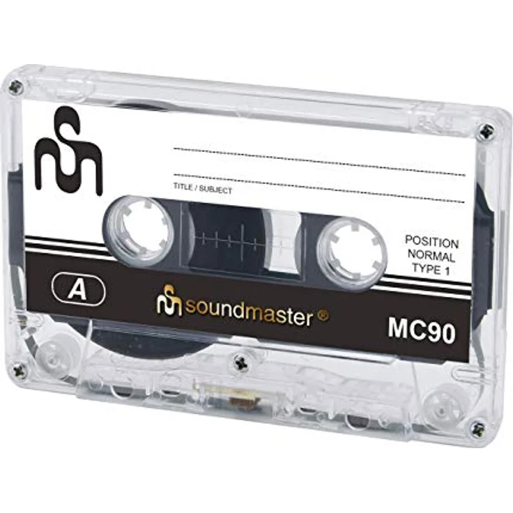 Soundmaster MC905P - Fünf Leerkassetten Kompaktkassette Audiokassetten (IEC1 90 Minuten Normal)  – Bild 2