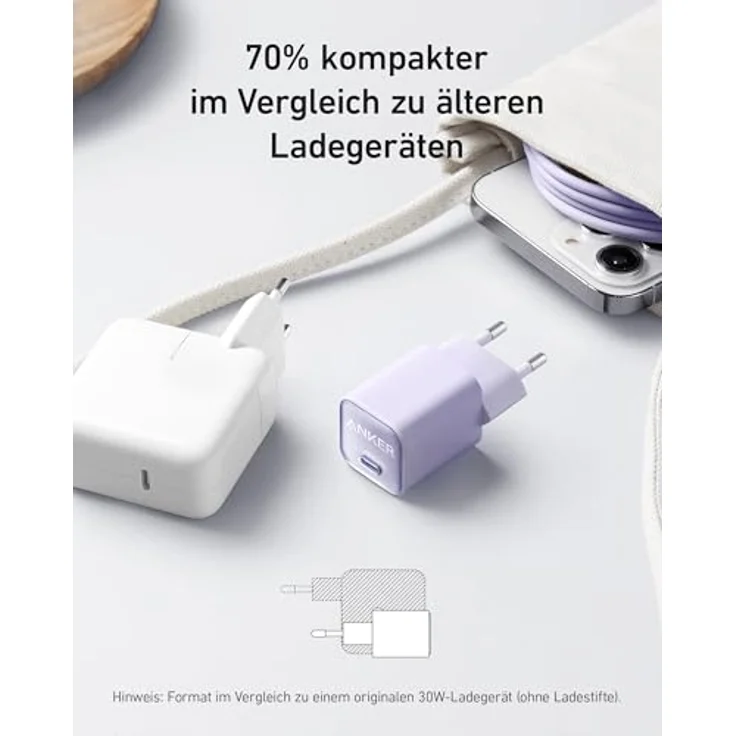 Anker 511 Charger (Nano 3, 30 W), schwarz (A2147311) – Bild 3