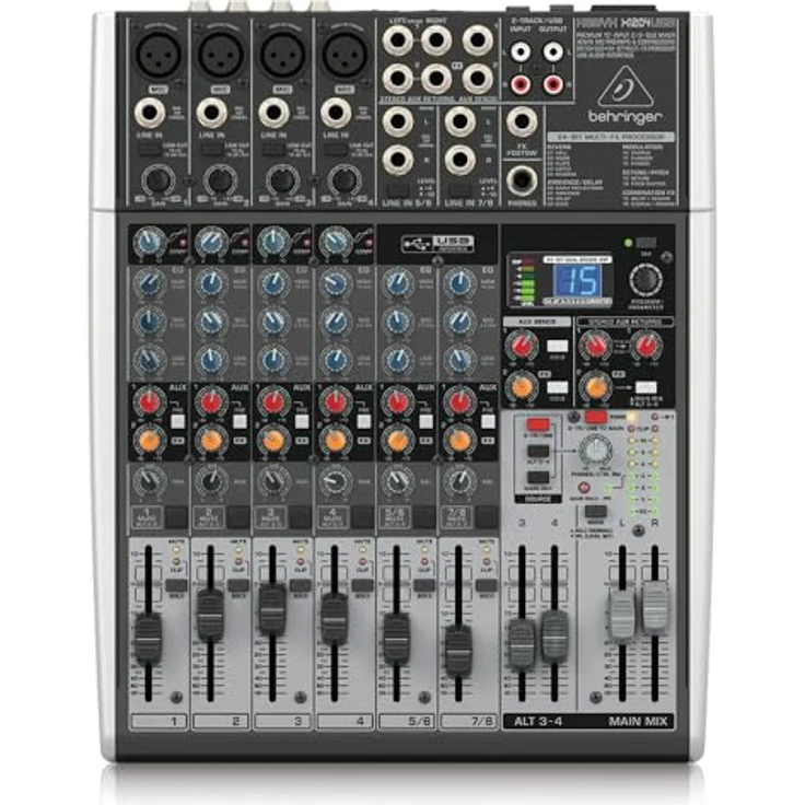 Behringer Xenyx X1204USB Mischpult mit USB-Audio-Interface (12-Kanal, 2-2 Bus) – Bild 2