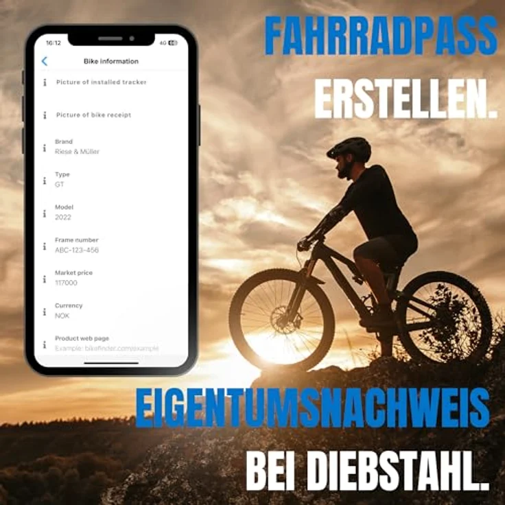 FahrradFinden - GPS Fahrrad Tracker, im Lenker Versteckt, Fahrrad Ortungsgerät, Fahrrad-Diebstahlschutz, SIM Karte inkl. - ABO Erforderlich – Bild 5