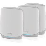 NETGEAR Orbi WiFi 6 Mesh WLAN System (RBK763S) | WiFi 6 Router mit 2 Satelliten-Repeatern | Abdeckung von bis zu 525 m², 75 Geräte | AX5400 bis zu 5,4 GBit/s