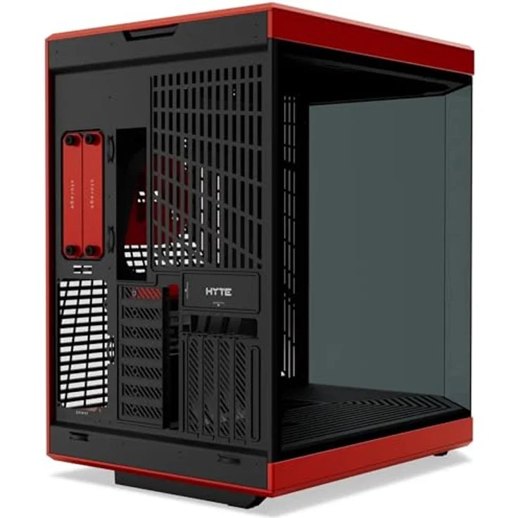 Hyte PC-Gehäuse Y70, ATX-Mid-Tower mit vertikalen 4 Steckplätzen, Tempered Glass – Bild 4