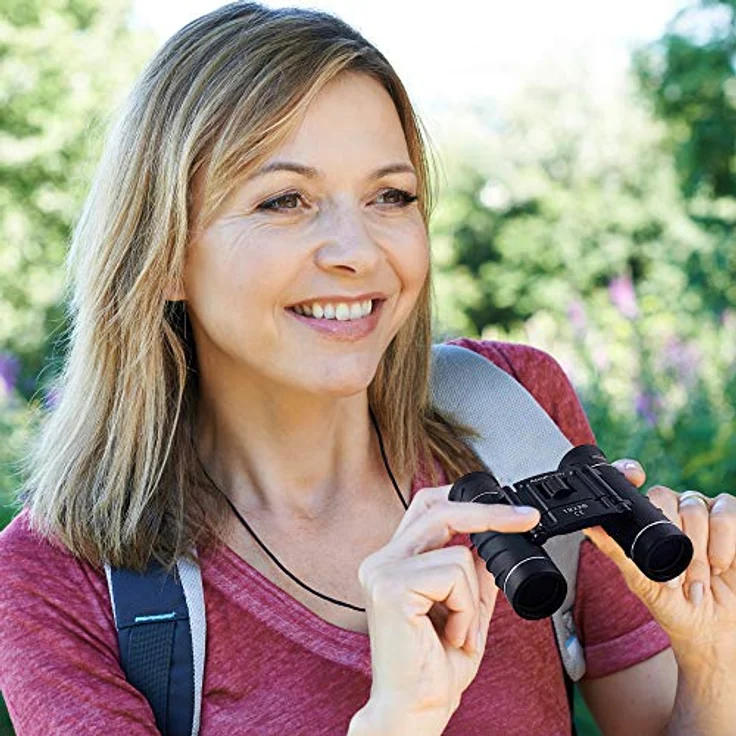 AccuBuddy Fernglas für Erwachsene & Kinder, leichtes Mini-Teleskop mit 12-facher Vergrößerung, 26-mm-Objektiven, wasserdicht, schwarz, ideal für Vogel- & Sternenbeobachtung, Wandern, für Brillenträger – Bild 4