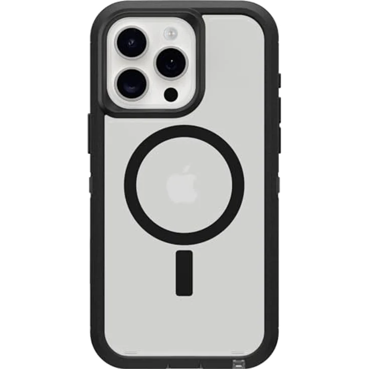 OtterBox Defender XT Hülle für iPhone 15 Pro Max, stoßfest, Ultra-robust, MagSafe-kompatibel, transparent/schwarz, ohne Einzelhandelsverpackung – Bild 2
