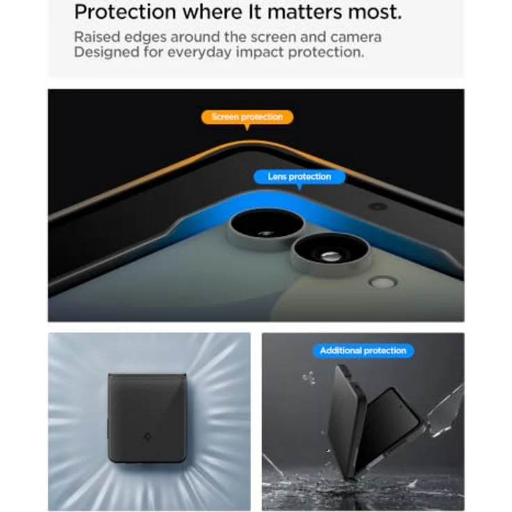 Spigen Air Fit Pro MagSafe, schwarze Handyhülle für Samsung Galaxy Z Flip8 mit vollständiger Scharnierabdeckung und kabelloser Ladeunterstützung – Bild 6