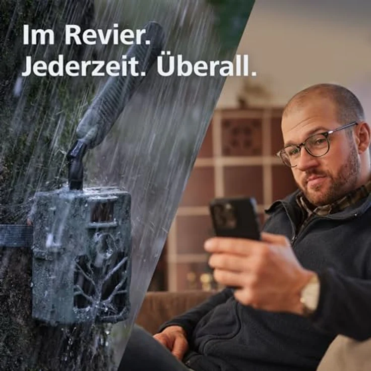 ZEISS Überwachungskamera Secacam 5 100° Weitwinkel, wetterfestes Gehäuse, schwarz – Bild 4