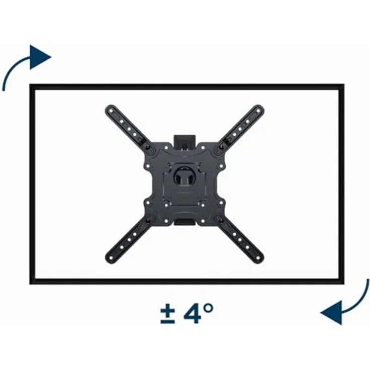 Gembird Premium Full-motion TV Wall Mount 32-55inch 32kg (Wand, 55", 32 kg), TV Wandhalterung, Schwarz – Bild 6
