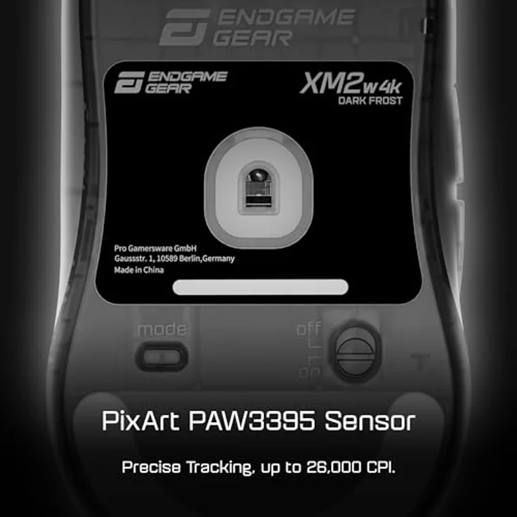 Endgame Gear XM2w 4k Wireless Gaming Maus - Dark Frost, PixArt PAW3395-Sensor, Kailh GX Switches, Flex Cord 4.0-Kabel – Bild 4