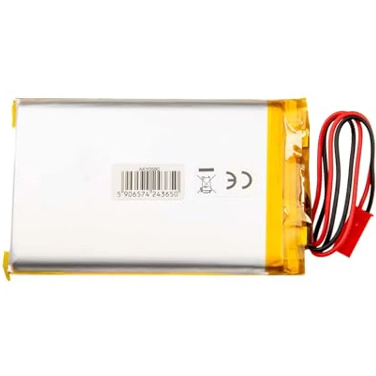 Akyga AKY0580, 3.7V 4000mAh Lithium Polymer Akku mit JST 2-Polig Anschluss und PCM-Schutz, ideal für tragbare Geräte und Multimedia-Equipment – Bild 2