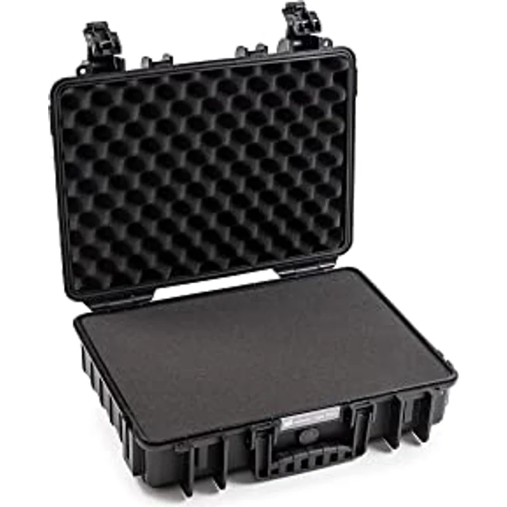 B&W International GmbH B&W Transportkoffer Outdoor - Typ 5040 Schwarz - mit Würfelschaum - wasserdicht nach IP67 Zertifizierung, staubdicht, bruchsicher und unverwüstlich – Bild 1