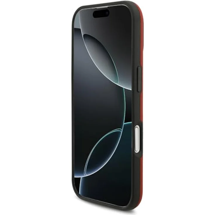 CG MOBILE BMW M FW Metall-Logo, kompatible MagSafe Schutzhülle für iPhone 17, Kunstleder/PC/TPU, rot – Bild 5