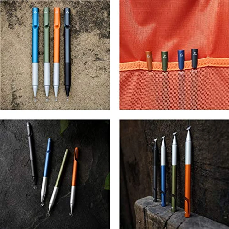 Adonit Mini 4 Stylus für Apple iPhone-iPad-Android-Windows Geräte - dunkelgrau [Aluminium Gehäuse I Druckempfindliche Spitze I Trageclip] - ADM4DG – Bild 5