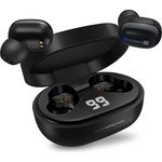 Connect IT CEP-7100-BK, In-Ear Kopfhörer mit Bluetooth 5.0, 9 Stunden Akkulaufzeit, Schwarz, kompatibel mit Google Assistant