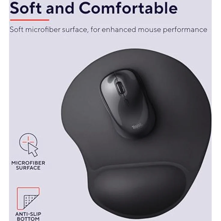 Trust Bigfoot Gel Mauspad schwarz – Bild 3