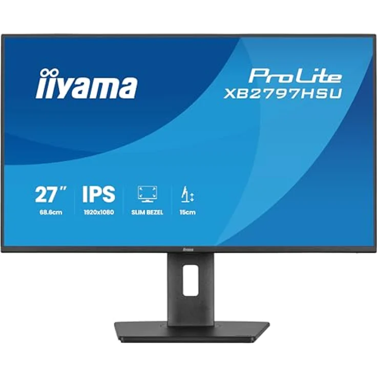 iiyama Prolite XB2797HSU-B1 27" IPS LED-Monitor, Full-HD 120Hz, HDMI, DP, USB-C, Höhenverstellung, schwarz – Bild 5