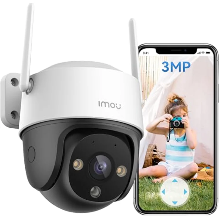 Imou Cruiser SE+ 360° Outdoor Wi-Fi Sicherheitskamera, 3MP, IP66 wetterfest, mit 110 dB Sirene und intelligenter Bewegungserkennung – Bild 1
