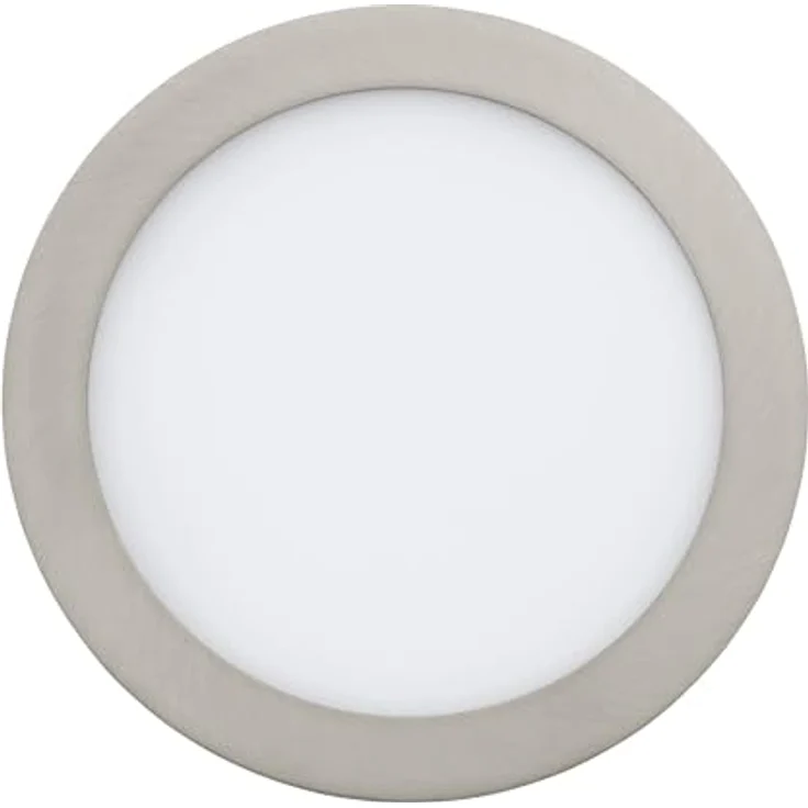 EGLO connect LED Einbauleuchte Fueva-C, Smart Home Einbaulampe, Material: Metallguss, Kunststoff, Farbe: Nickel matt, Ø: 22,5 cm, dimmbar, Weißtöne und Farben einstellbar – Bild 2