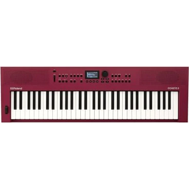 Roland GO:KEYS 3 Music Creation Keyboard | 61 Tasten | ZEN-Core Engine mit über 1000 internen Sounds | Integrierte Stereolautsprecher | Bluetooth Audio/MIDI – Dark Red – Bild 1